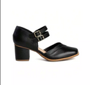 Sapato Retrô Couro Sintético Marrom Elegante e Versátil