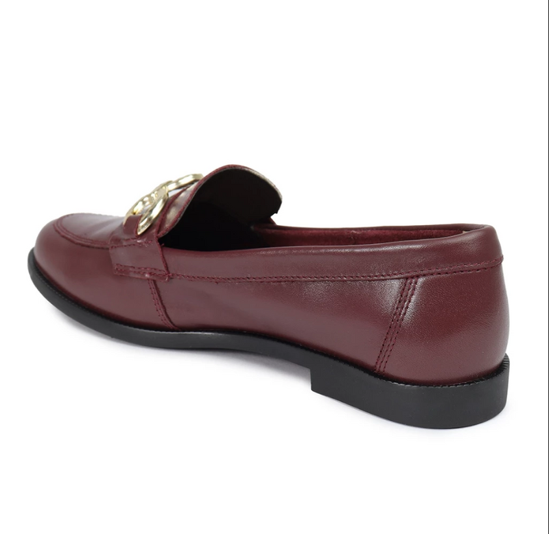 Mocassim Couro Flor de Griffe